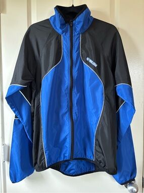 PEARL IZUMI Men’s Blue & Black Cycling Jacket Windbreaker XL